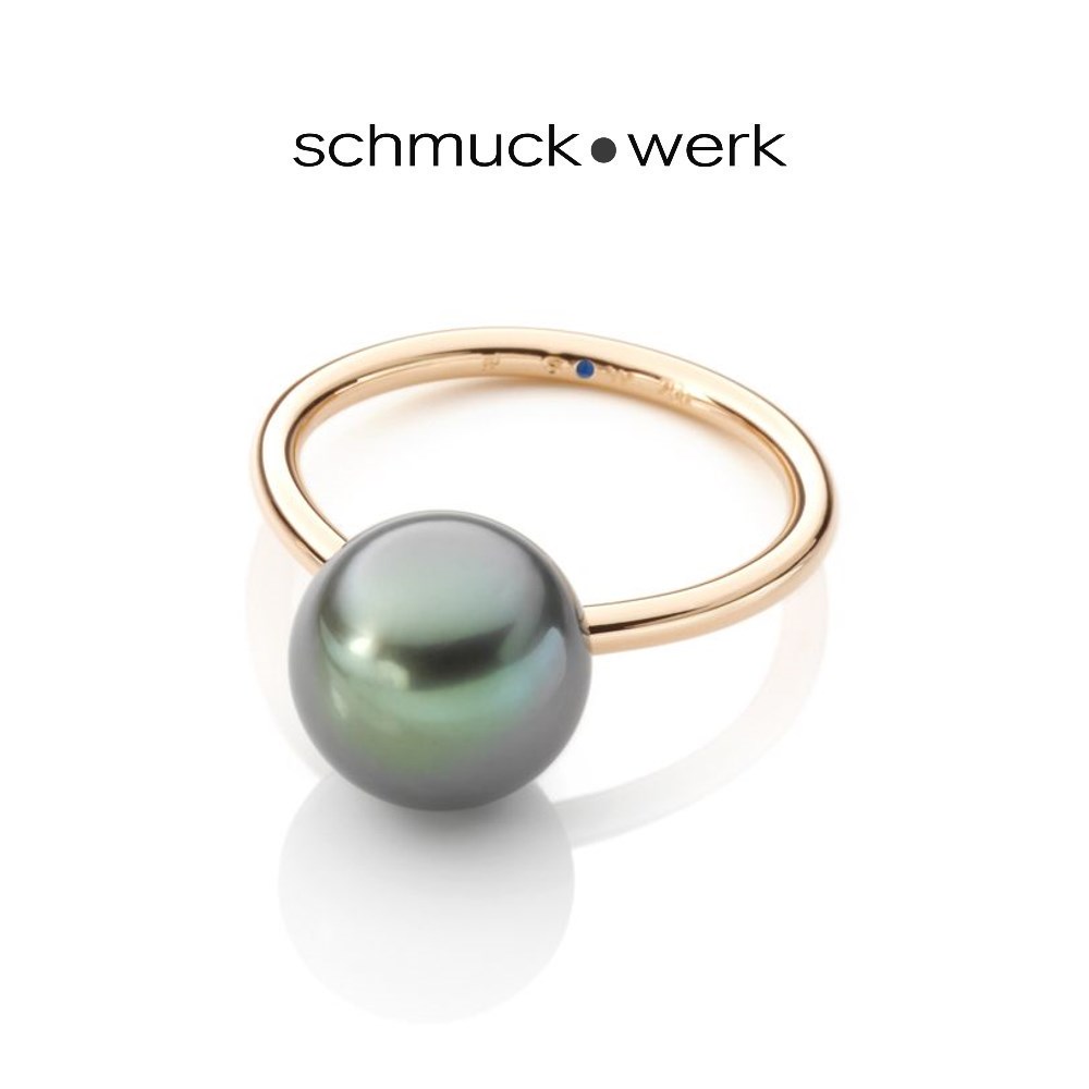 schmuck•werk Kugel Ring - KR1501TRG - Rotgold