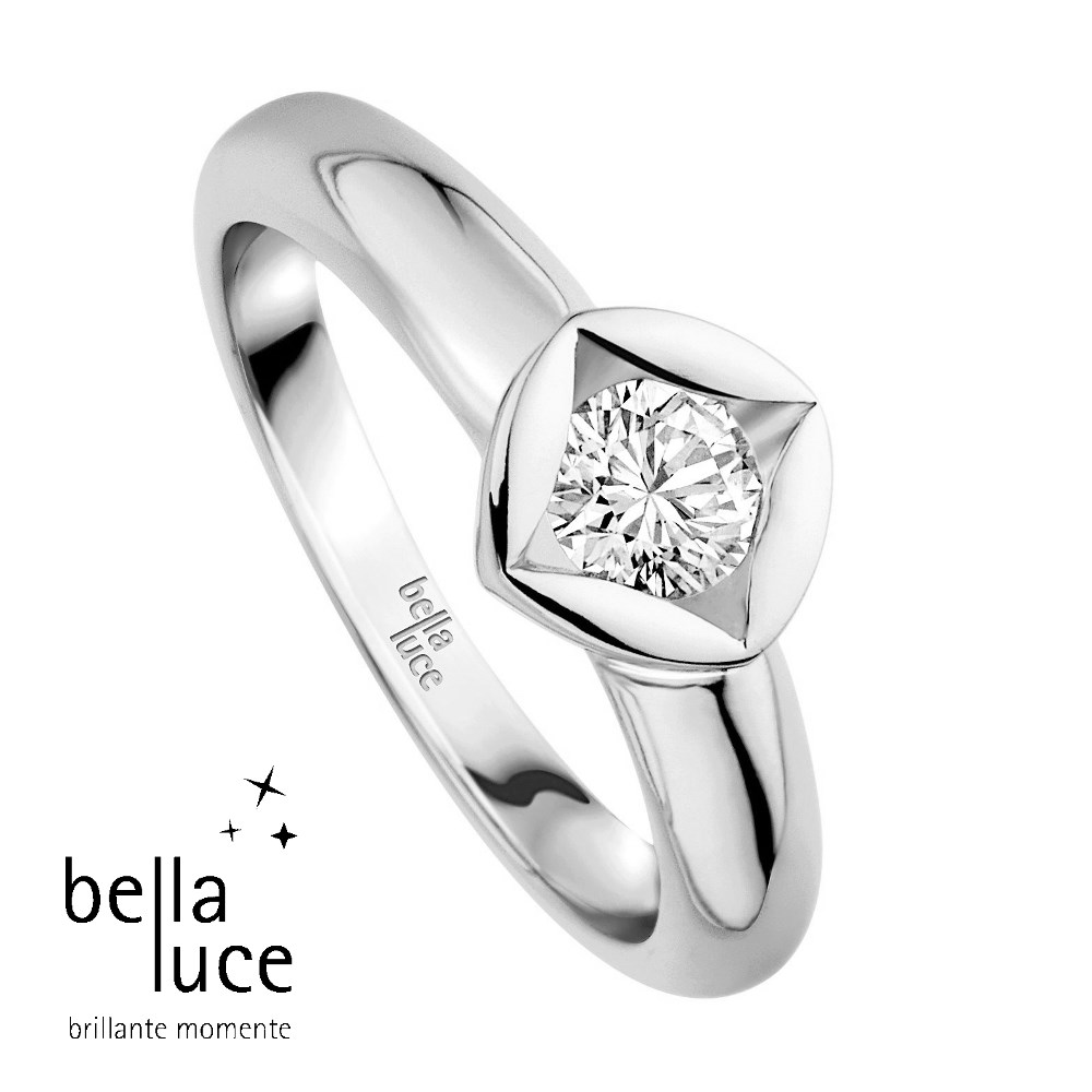 bellaluce Solitaire Ring Weißgold 585/- 0,20ct / EH000681