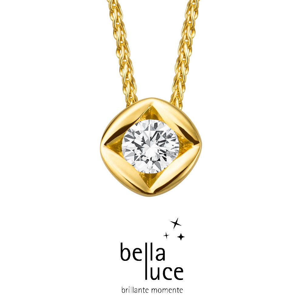 bellaluce Solitaire Collier Gelbgold 585/- 0,15ct / EH000692