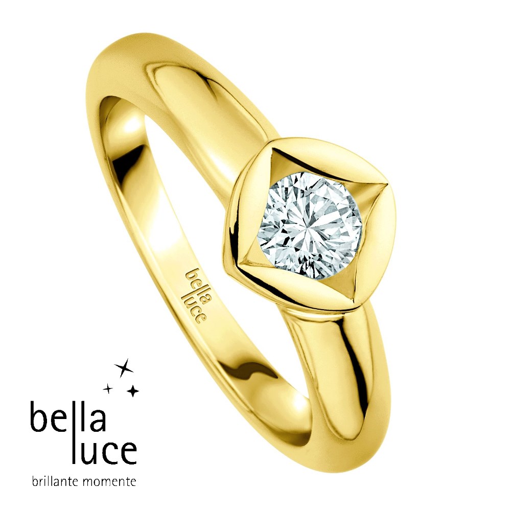 bellaluce Solitaire Ring Gelbgold 585/- 0,25ct / EH000682