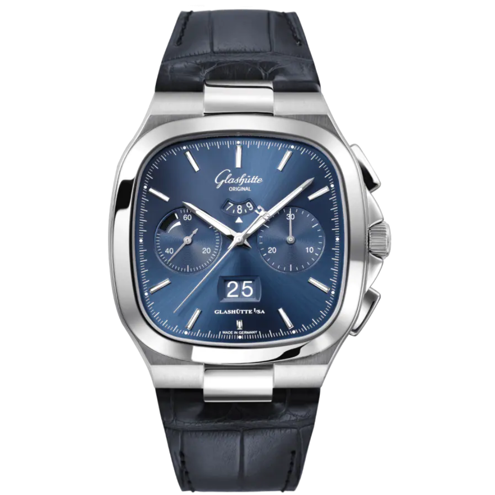Glashütte Original Seventies Chronograph Panoramadatum / 1-37-02-08-02-61