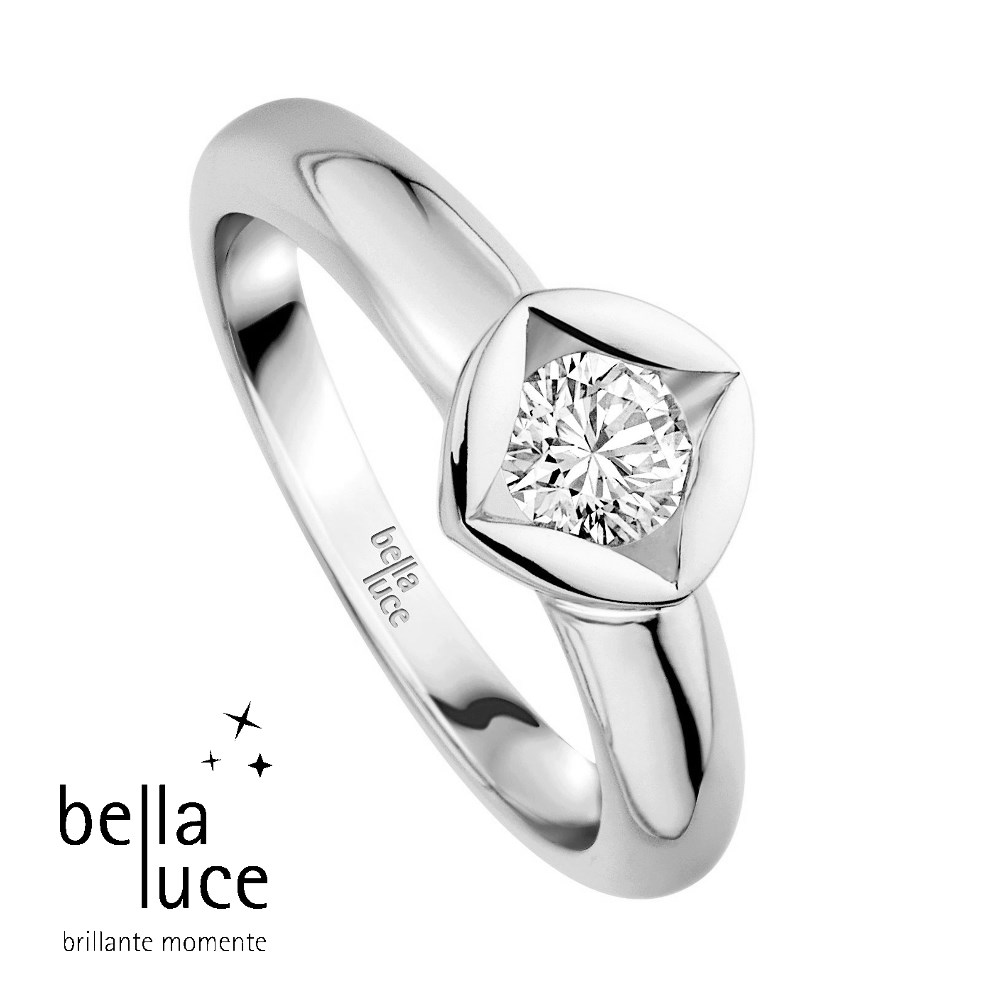 bellaluce Solitaire Ring Weißgold 585/- 0,15ct / EH000679