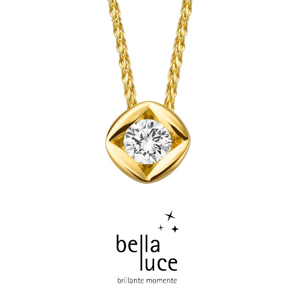 bellaluce Solitaire Collier Gelbgold 585/- 0,10ct / EH000690