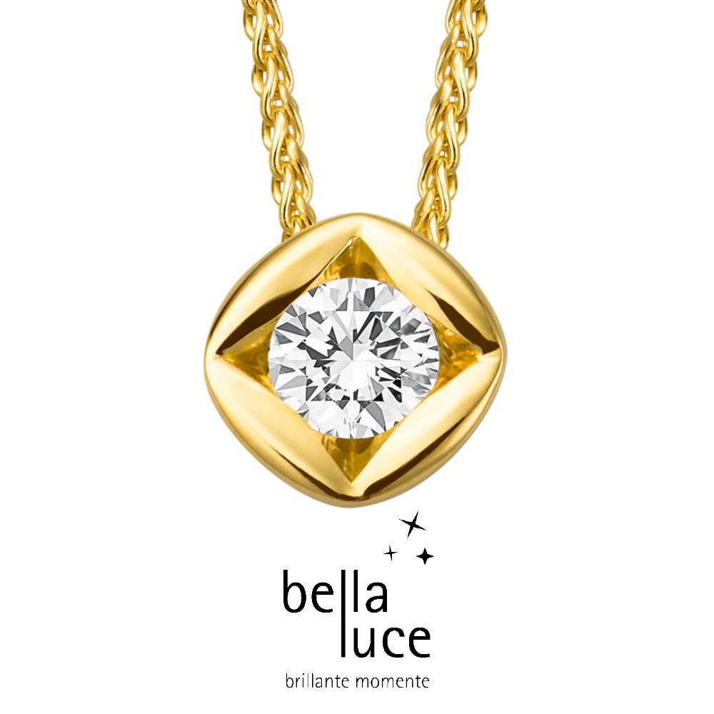bellaluce Solitaire Collier Gelbgold 585/- 0,50ct / EH000698
