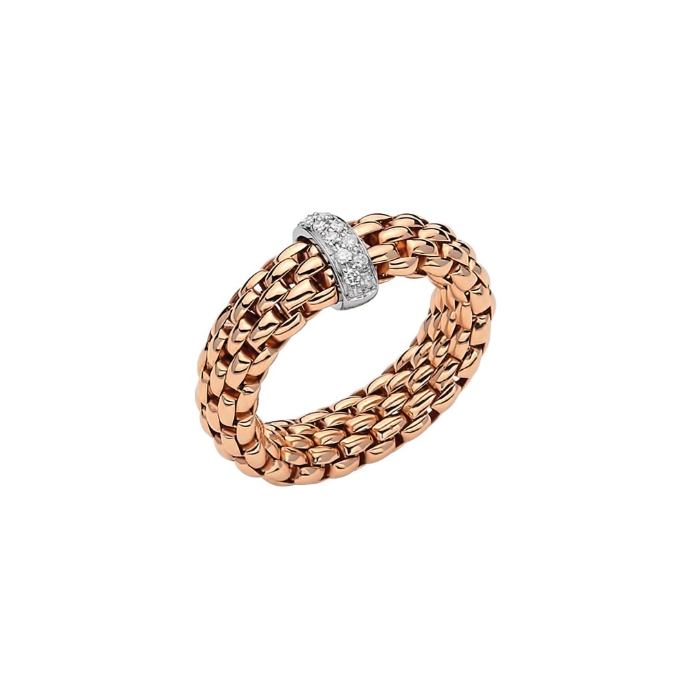 Fope Flex'it Ring - VENDÔME Collection - AN559 BBR BR - Roségold 750/- Weite M