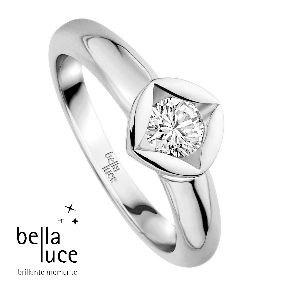 bellaluce Solitaire Ring Weißgold 585/- 0,25ct / EH000683