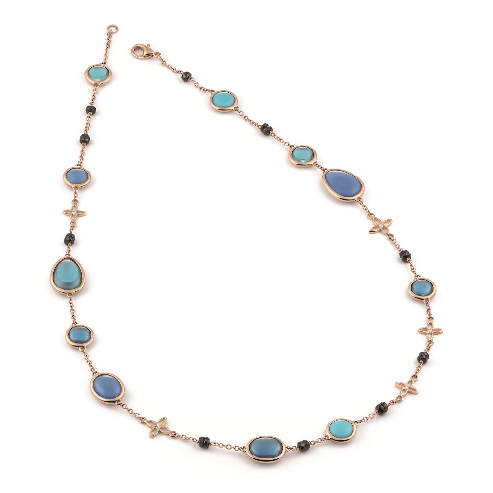 Al Coro Amici Collier - C299TQR - Roségold 750/- Länge 50cm