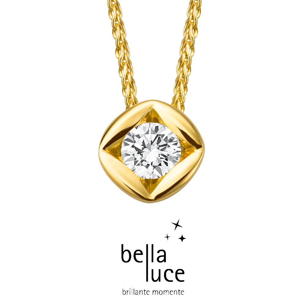 bellaluce Solitaire Collier Gelbgold 585/- 0,20ct / EH000694