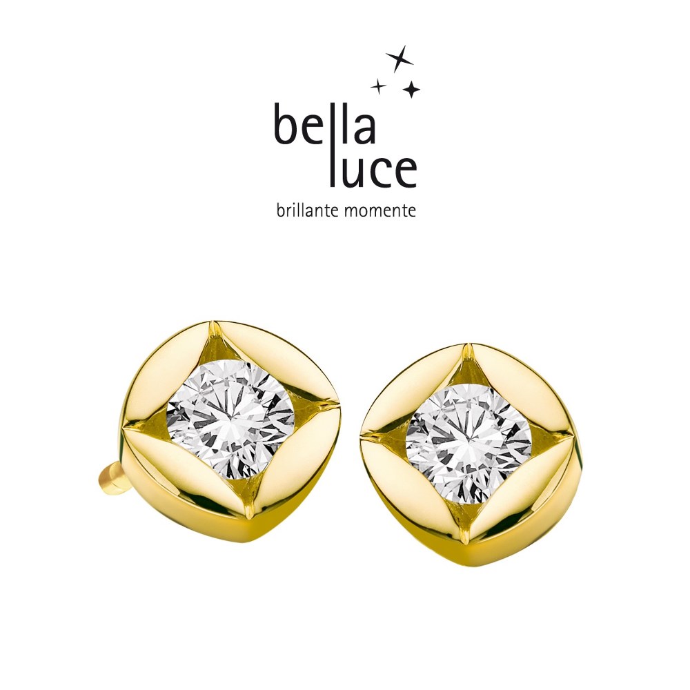 bellaluce Solitaire Ohrstecker Gelbgold 585/- 0,15ct / EH000720