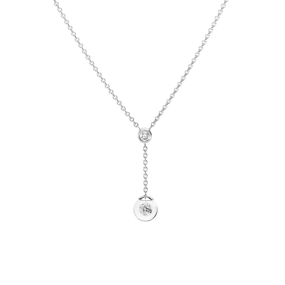 schmuck•werk Glasklar Halsschmuck - DH987PT GK - Platin 950/-