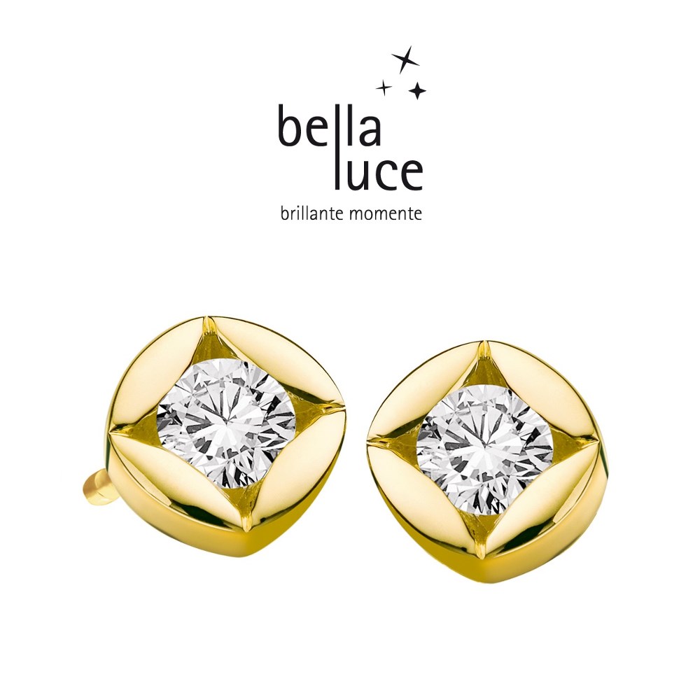 bellaluce Solitaire Ohrstecker Gelbgold 585/- 0,20ct / EH000722