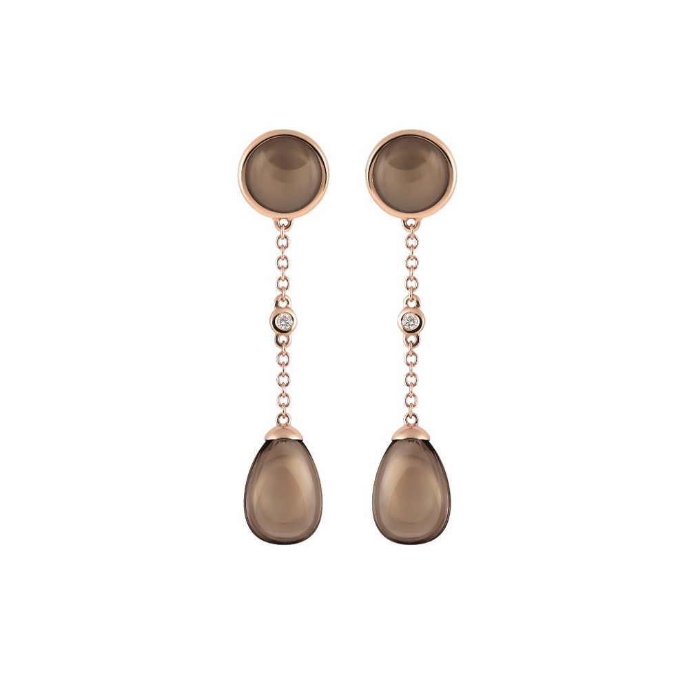 Al Coro Amici Ohrschmuck - E228SQR - Roségold 750/-