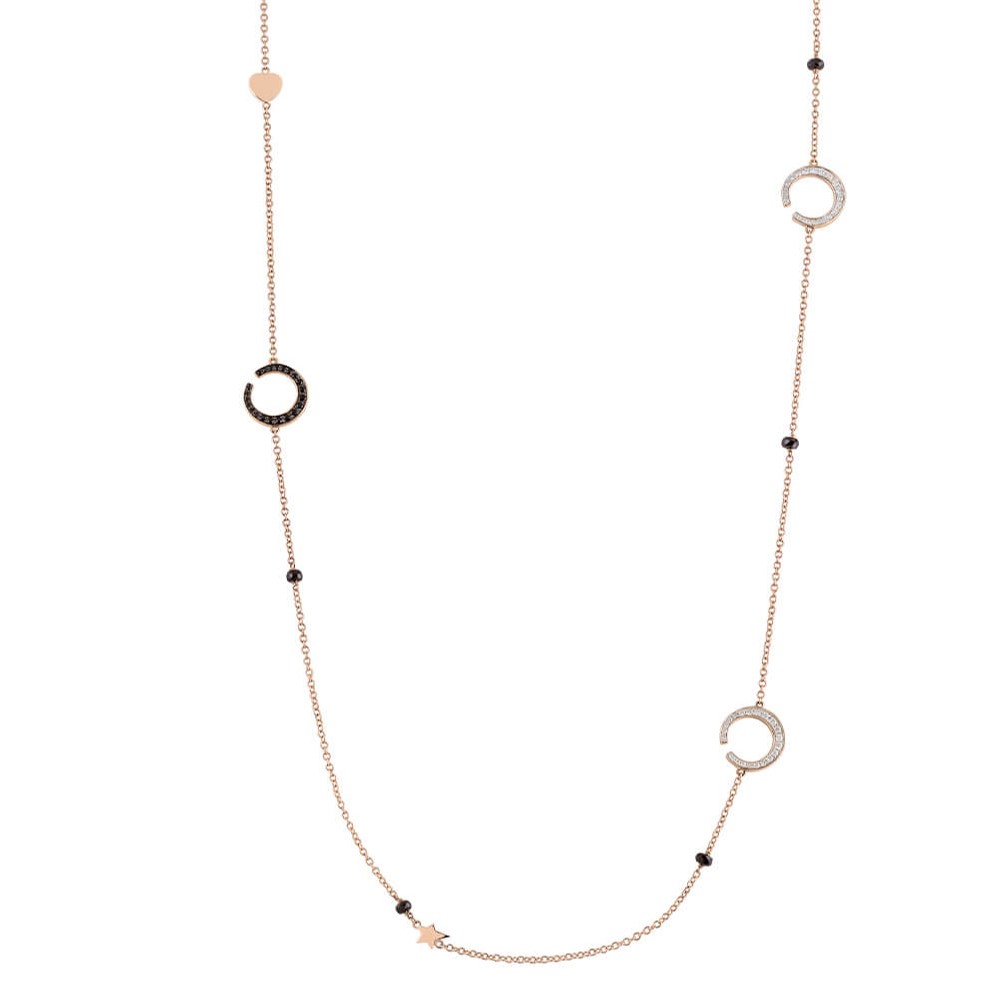 Al Coro Mezzaluna Collier - C365BSR45 - Roségold 750/-