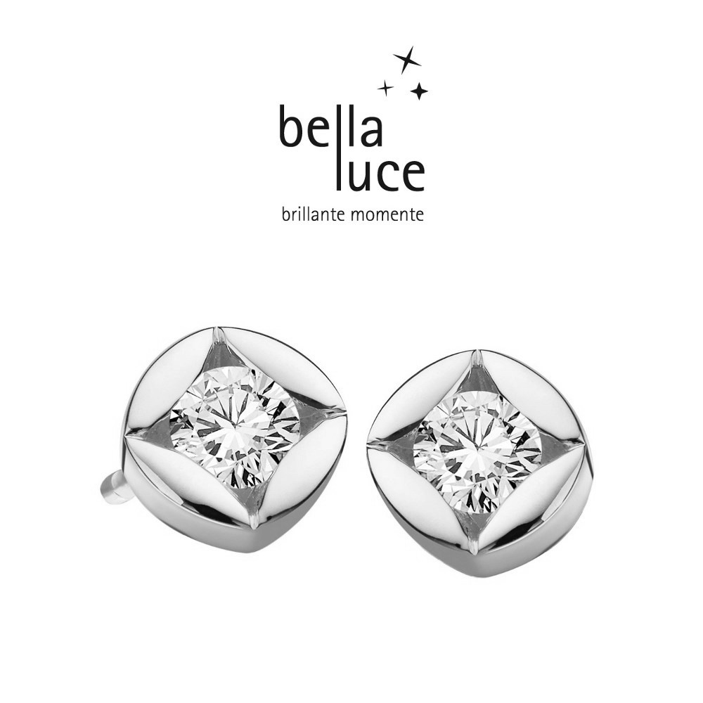 bellaluce Solitaire Ohrstecker Weißgold 585/- 0,15ct / EH000721
