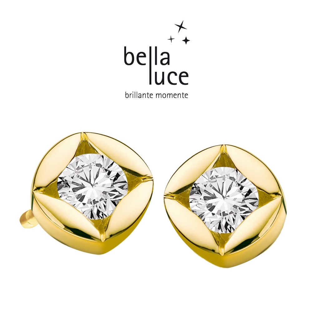 bellaluce Solitaire Ohrstecker Gelbgold 585/- 0,50ct / EH000726