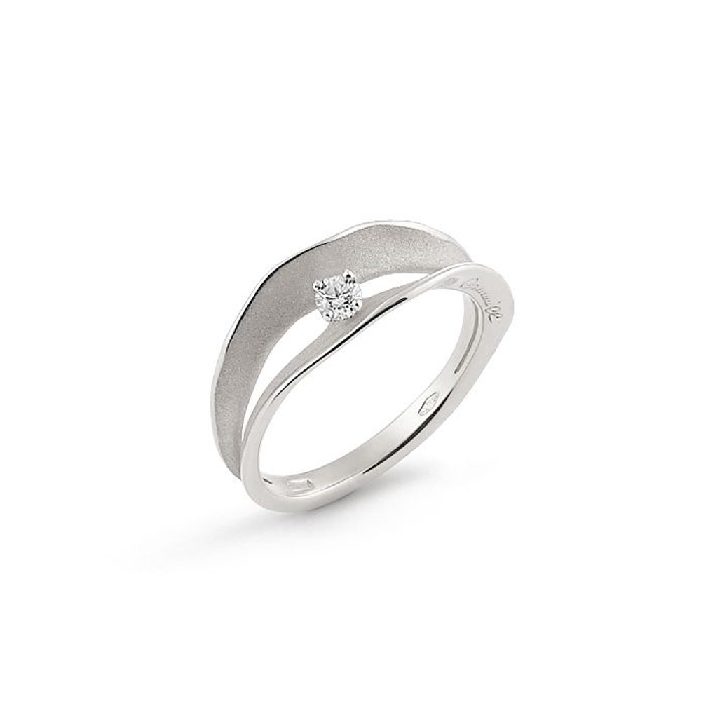 Annamaria Cammilli Essential DUNE ASSOLO Ring - GAN1421W - White Ice Gold 750/-