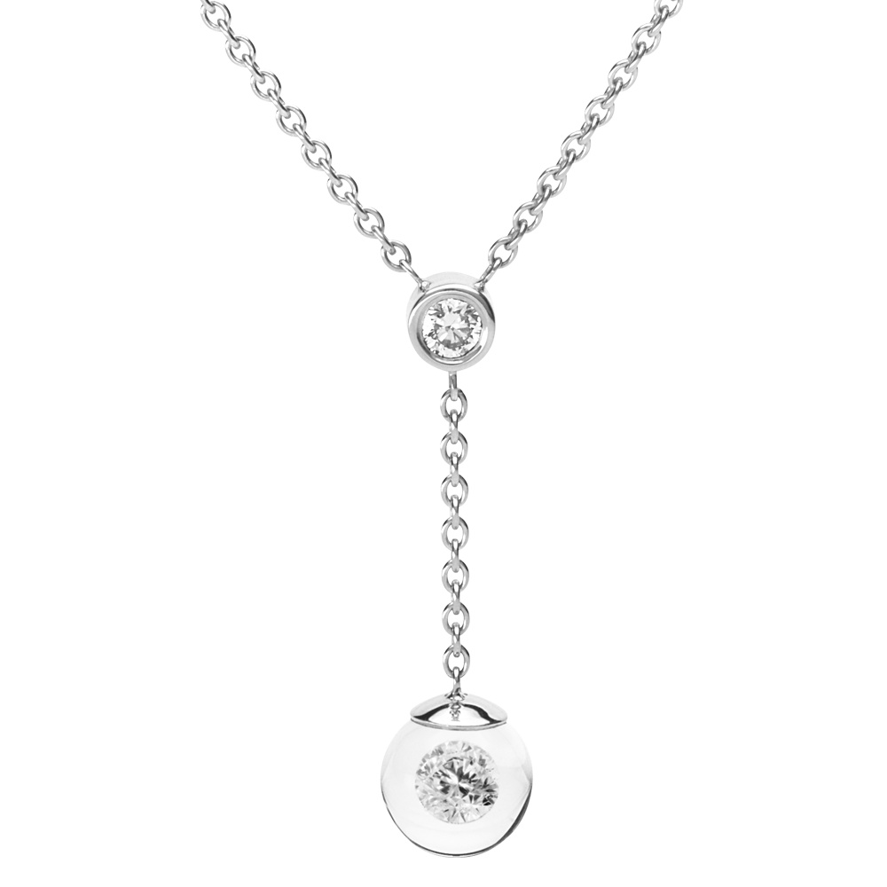 schmuck•werk Glasklar Halsschmuck - DH987PT GK - Platin 950/-
