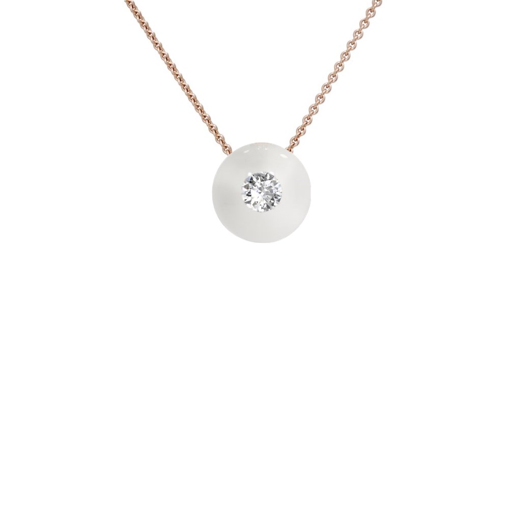 schmuck•werk Glasklar Halsschmuck - DH887RG - Rotgold 750/-