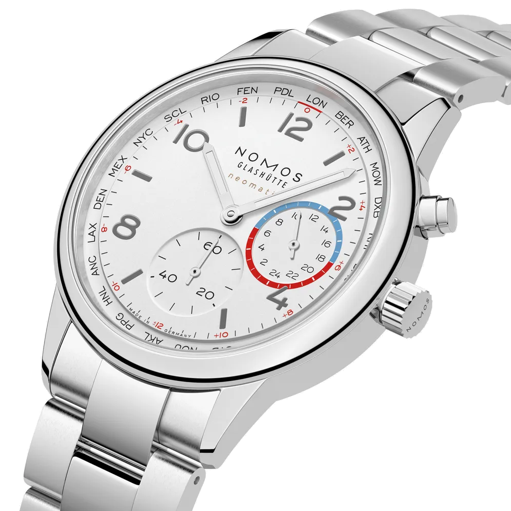 NOMOS - Club Sport neomatik Weltzeit weiß - Ref. 792