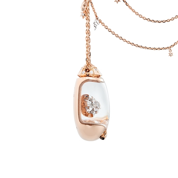 Capolavoro Collier - BILLION DREAMS Collection - Magic Star Traumkugel - Roségold 750/- CO900003