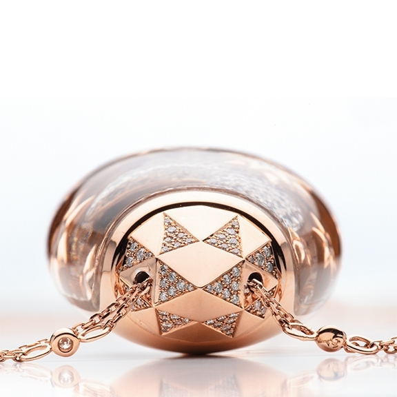 Capolavoro Collier - BILLION DREAMS Collection - Snow Globe Lucky Stars - Roségold 750/- CO900001