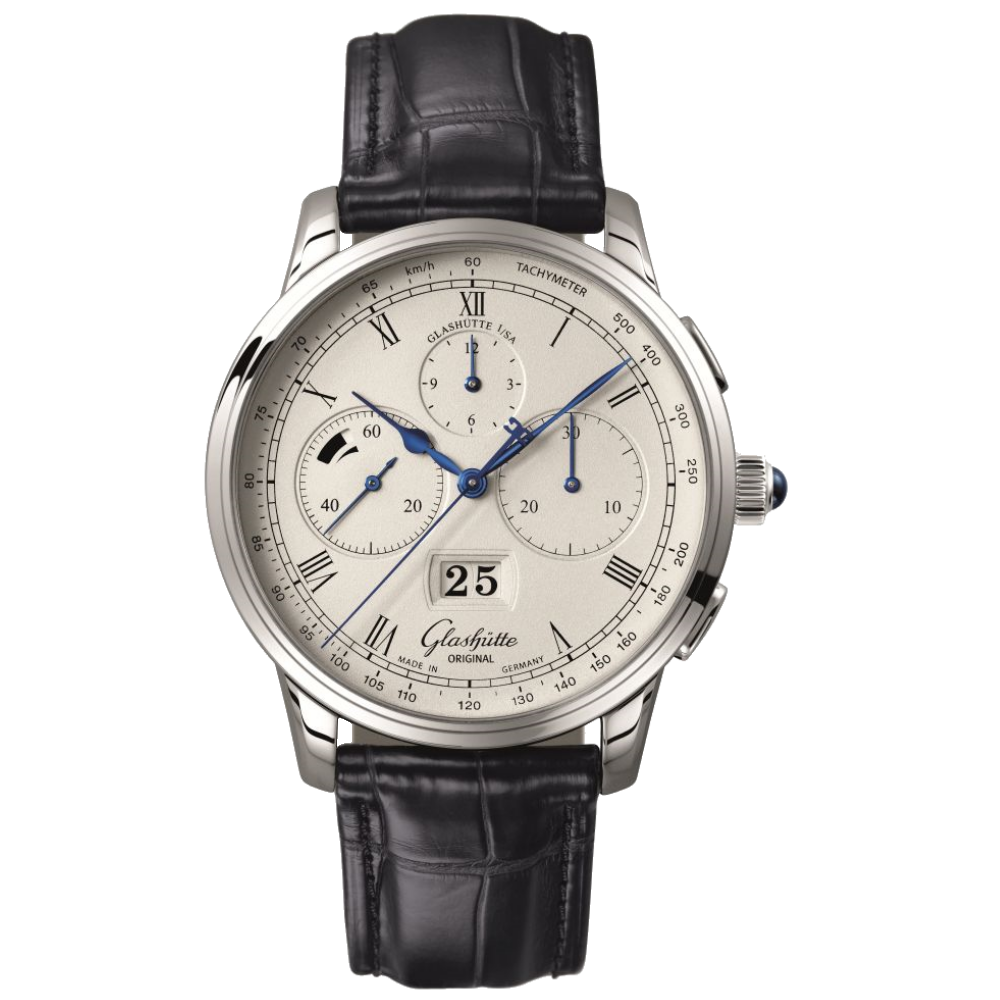Glashütte Original Senator Chronograph Panoramadatum / 1-37-01-02-03-30