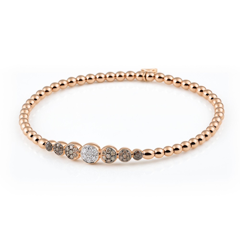 Al Coro Stretchy Armband - A744BDR - Roségold 750/-
