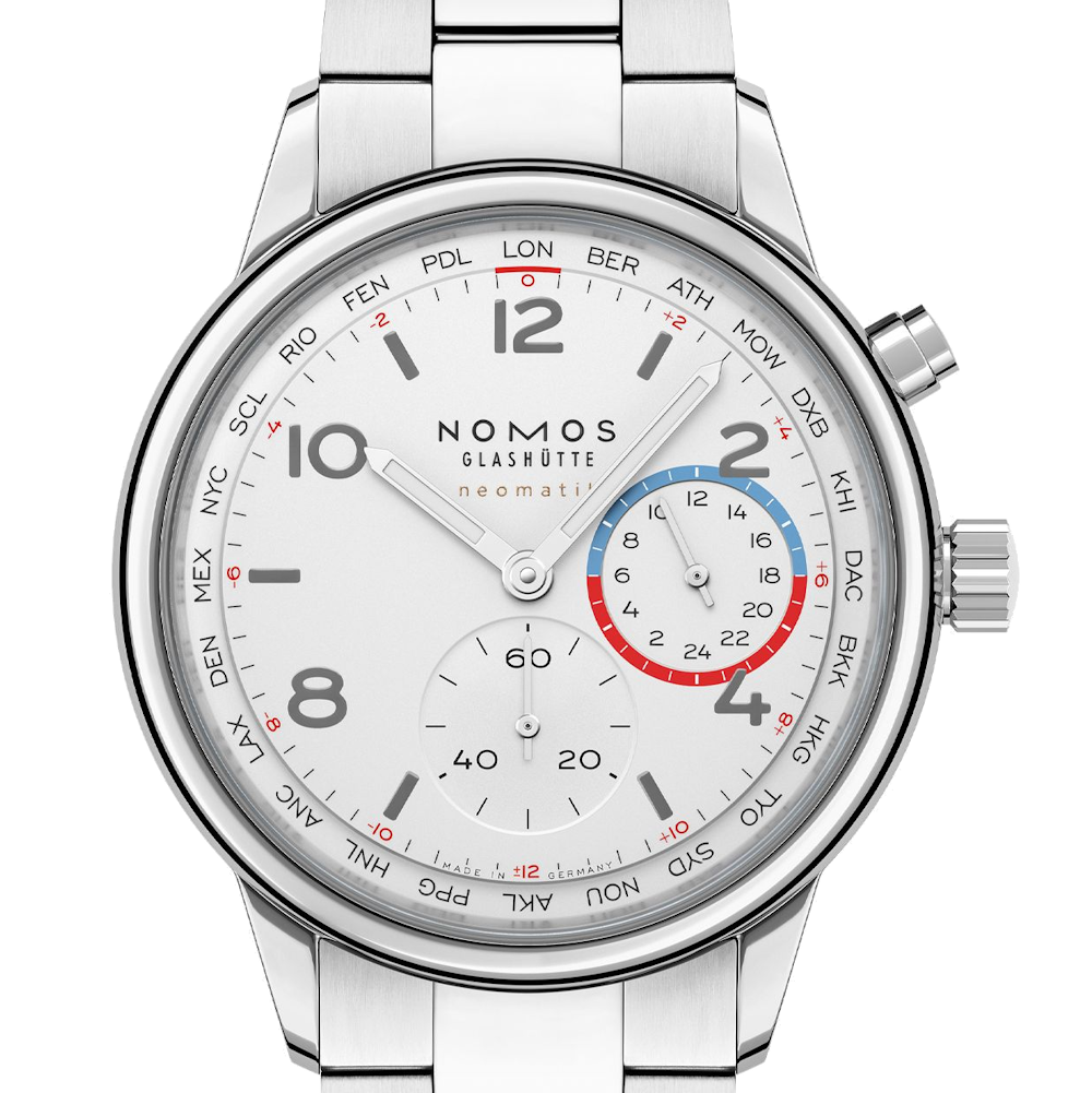 NOMOS - Club Sport neomatik Weltzeit weiß - Ref. 792