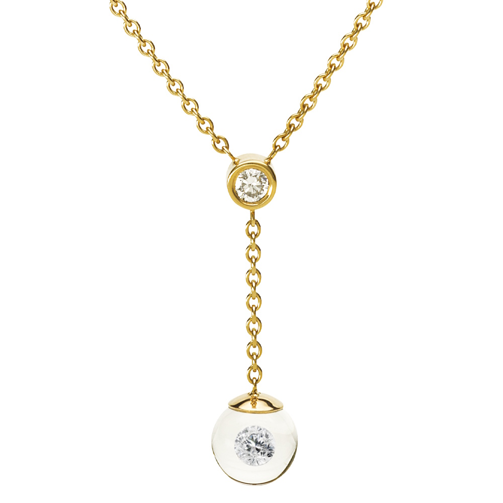 schmuck•werk Glasklar Halsschmuck - DH967GG GK - Gelbgold 750/-