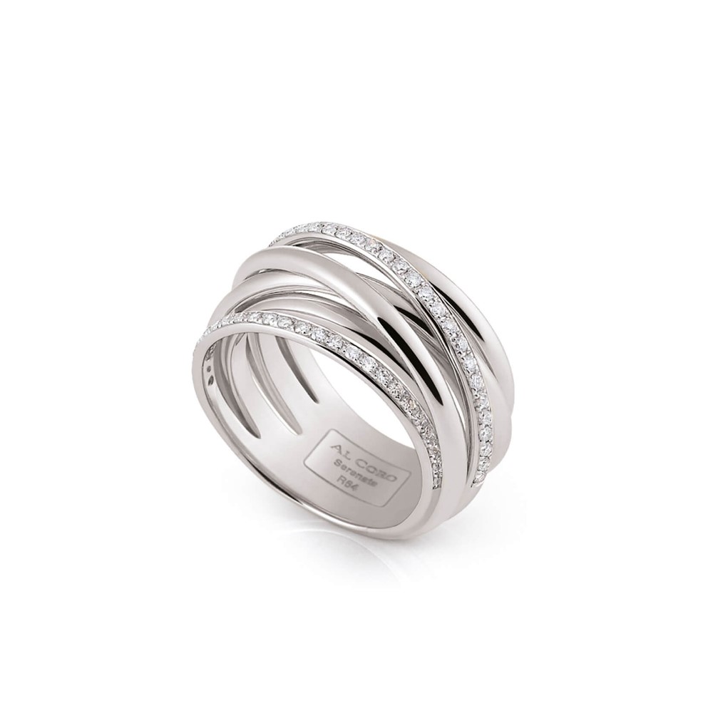 Al Coro Serenata Ring - R6406W - Weissgold 750/-