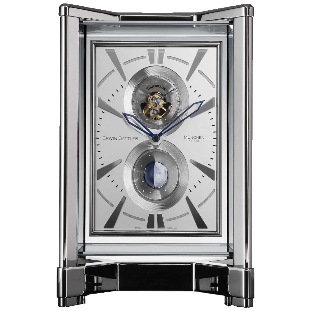 Erwin Sattler Tischuhr Opus Moon Tourbillon