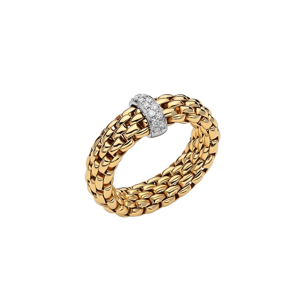 Fope Flex'it Ring - VENDÔME Collection - AN559 BBR GB - Gelbgold 750/- Weite M