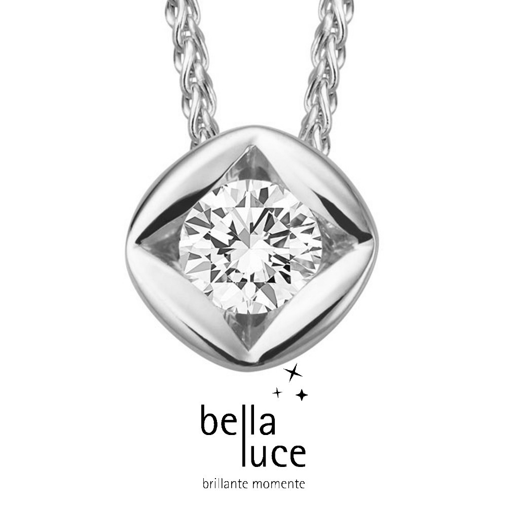 bellaluce Solitaire Collier Weißgold 585/- 1,00ct / EH000701