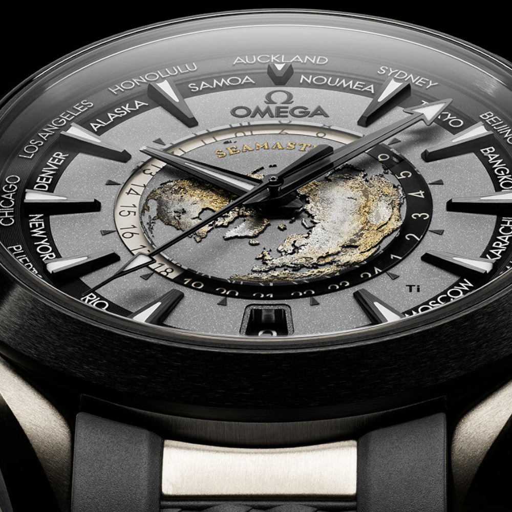 OMEGA Seamaster Aqua Terra 150M Co-Axial Master Chronometer GMT Worldtimer 43mm 220.92.43.22.99.001