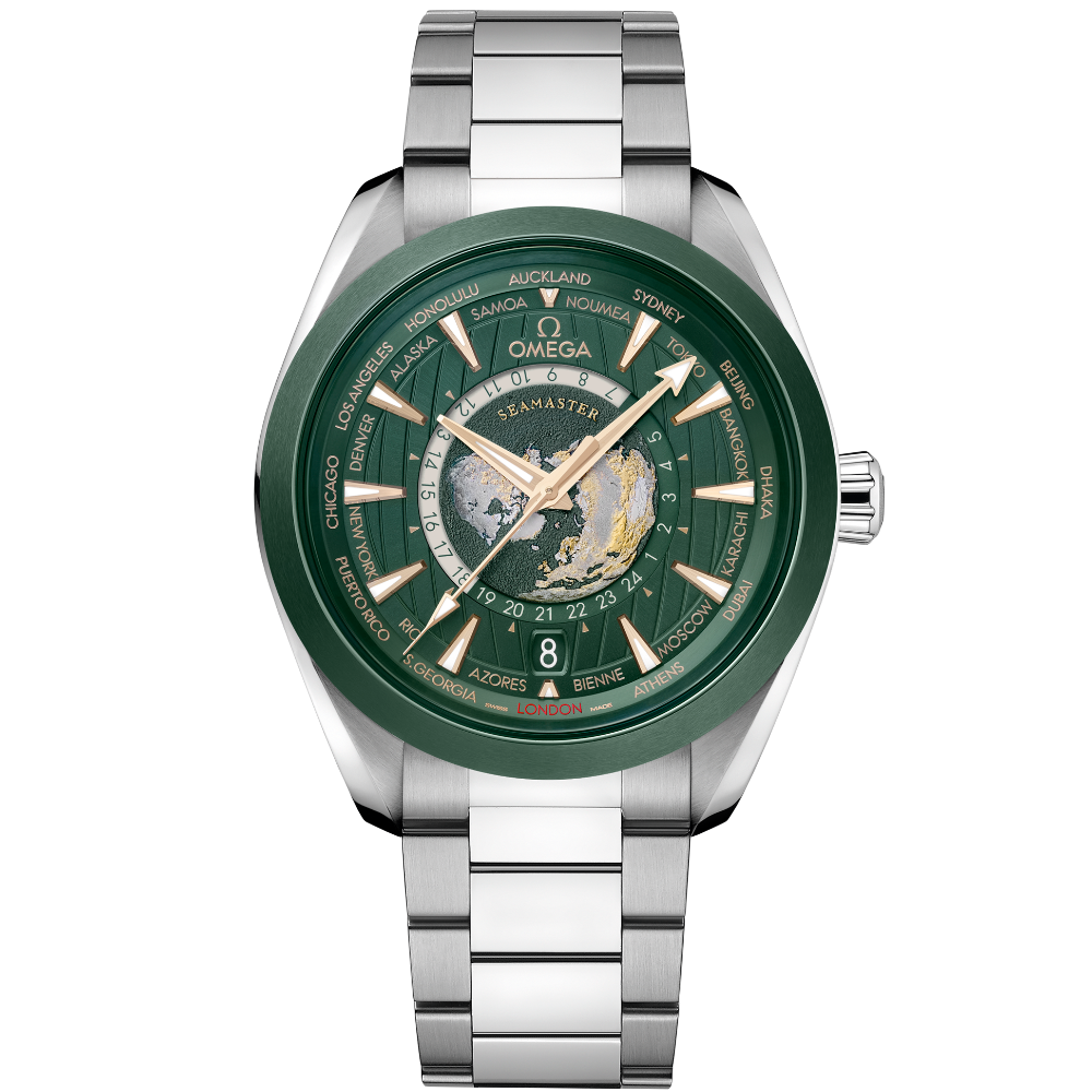 OMEGA Seamaster Aqua Terra 150M Co-Axial Master Chronometer GMT Worldtimer 43mm 220.30.43.22.10.001