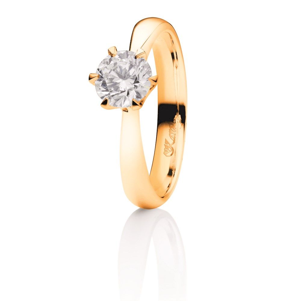 Juwelier Karat Ring Gelbgold 585/- 0,50ct