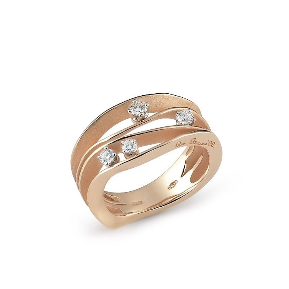 Annamaria Cammilli Essential DUNE Ring - GAN0778J - Orange Apricot Gold 750/-