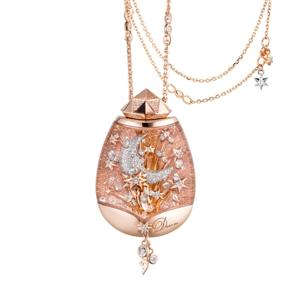 Capolavoro Collier - BILLION DREAMS Collection - Snow Globe Lucky Stars - Roségold 750/- CO900001
