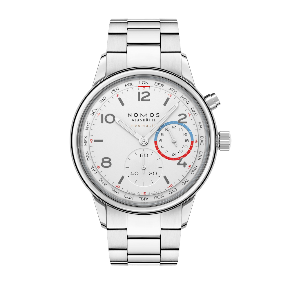 NOMOS - Club Sport neomatik Weltzeit weiß - Ref. 792