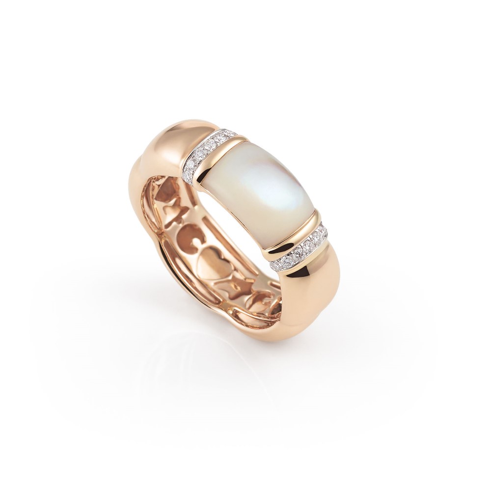 Al Coro La Piazza Ring - NR479MOR - Roségold 750/-