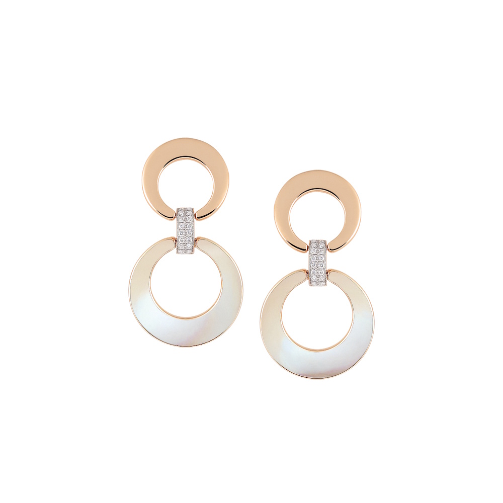 Al Coro Mezzaluna Ohrhänger - NE1502MOR - Roségold 750/-