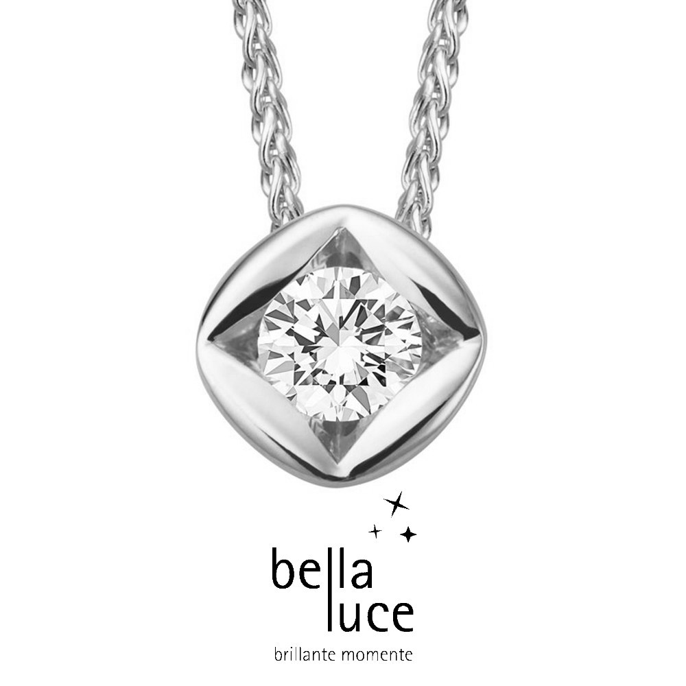 bellaluce Solitaire Collier Weißgold 585/- 0,50ct / EH000699