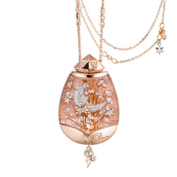 Capolavoro Collier - BILLION DREAMS Collection - Snow Globe Lucky Stars - Roségold 750/- CO900001