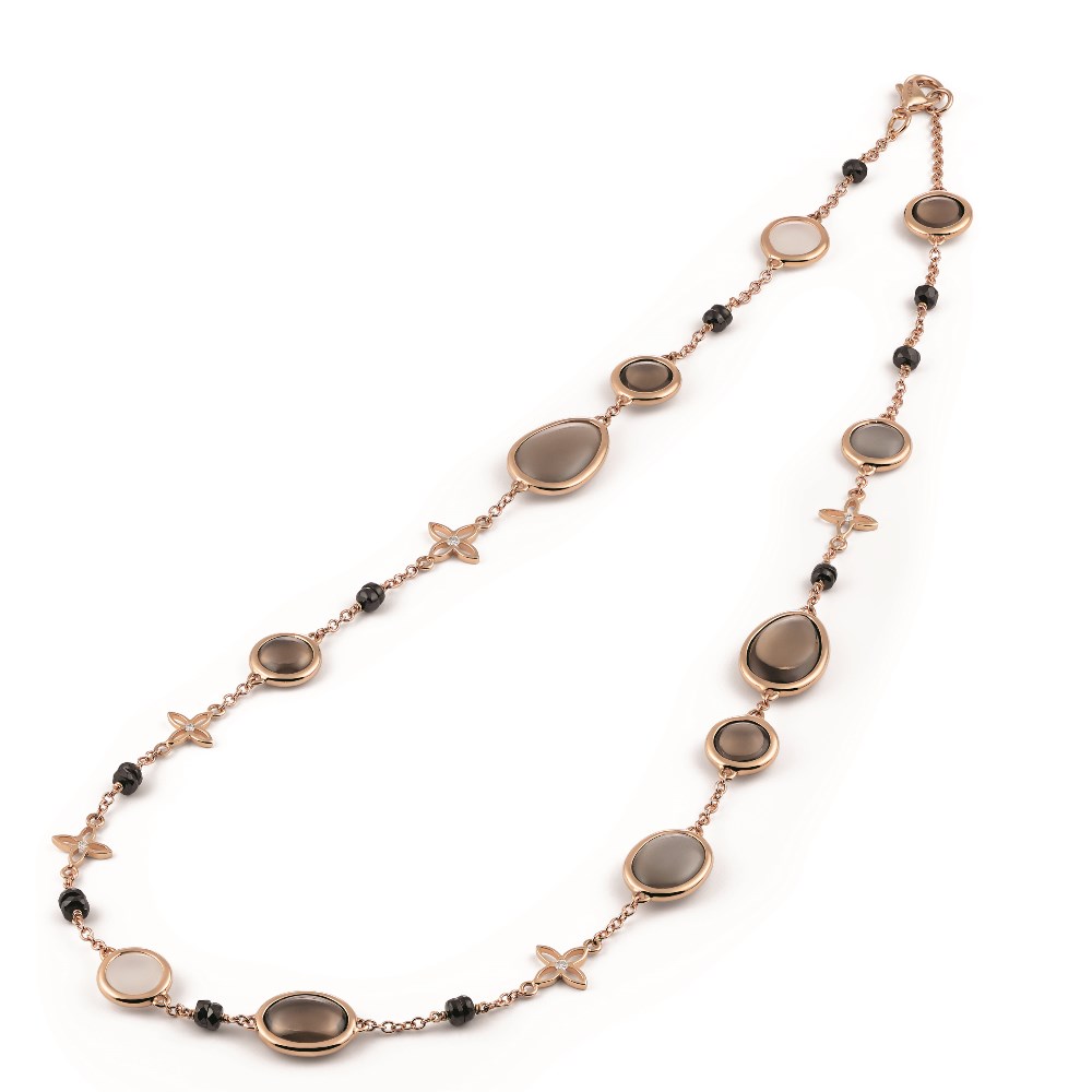 Al Coro Amici Collier - C324SQR - Roségold 750/- Länge 43cm