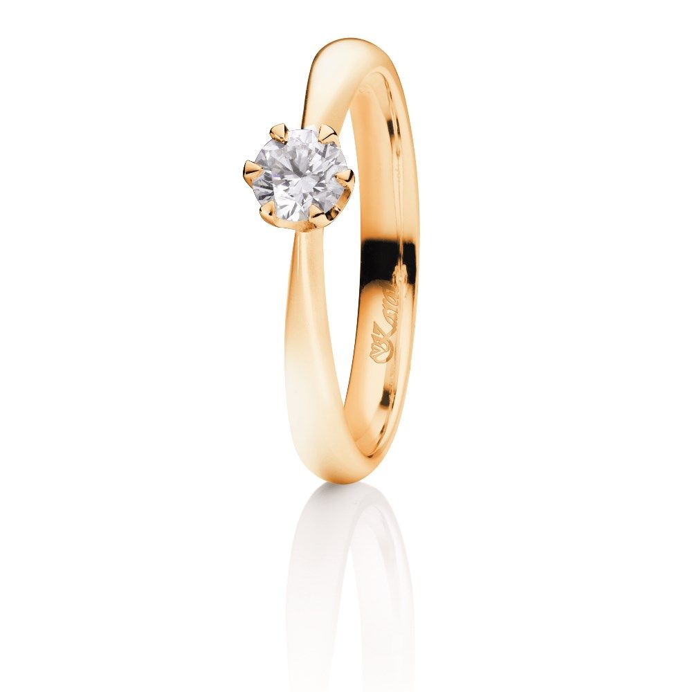 Juwelier Karat Ring Gelbgold 585/- 0,30ct