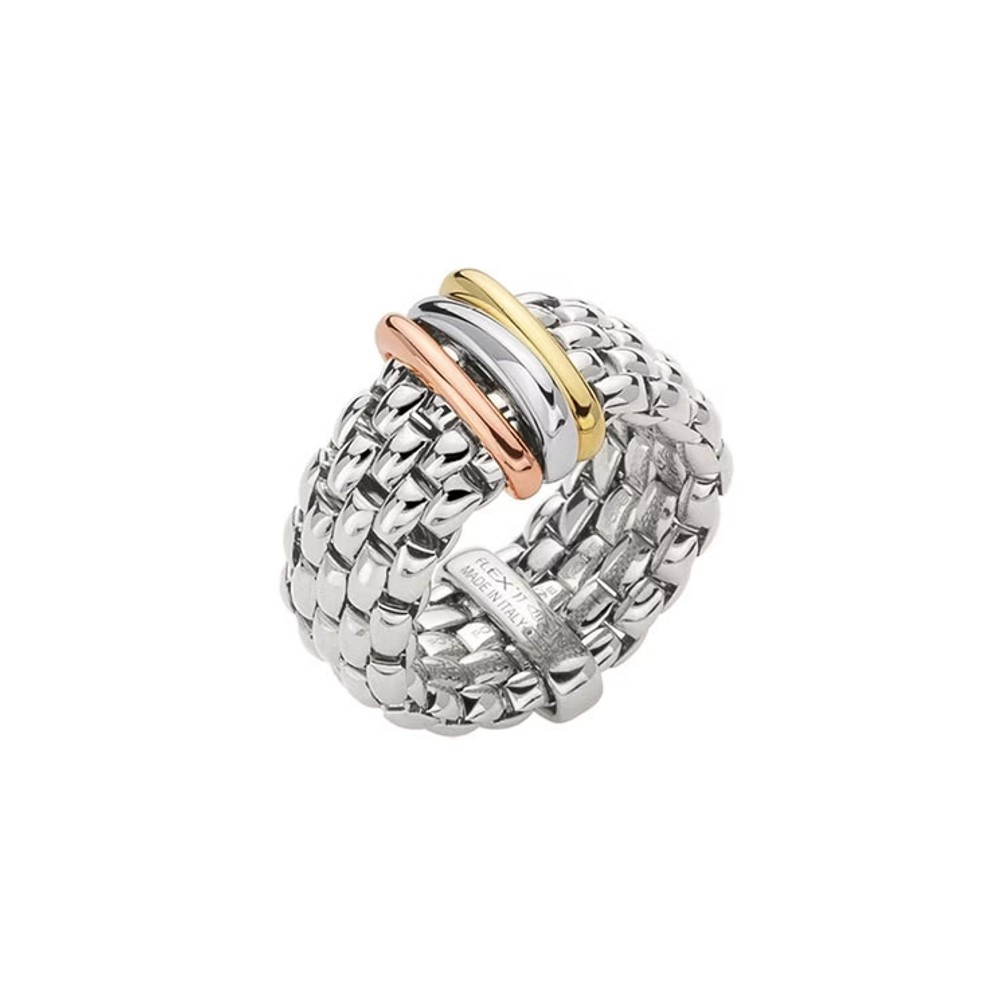 Fope Flex'it Ring - PANORAMA Collection - AN587 - Weissgold 750/- Weite M