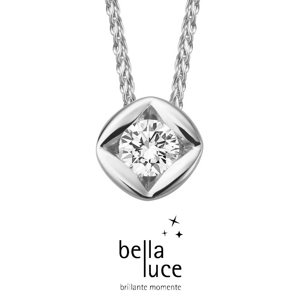 bellaluce Solitaire Collier Weißgold 585/- 0,25ct / EH000697