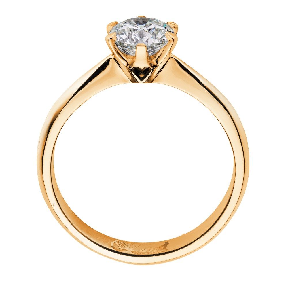 Juwelier Karat Ring Gelbgold 585/- 0,50ct